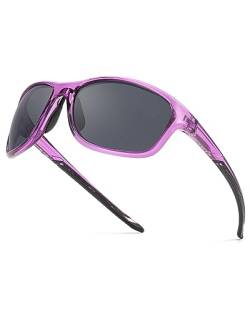 Myiaur Sport Sonnenbrillen Damen Polarisiert - Unzerbrechlich Frame Lightweight UV400 Schutz Radfahren Shades für Laufen, Angeln von Myiaur