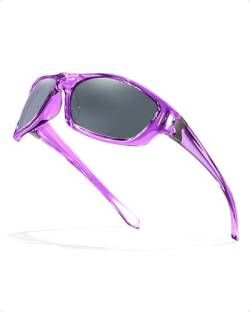 Myiaur Sportbrillen Damen polarisiert umschließend UV400-Schutz zum Laufen Radfahren Angeln und Autofahren von Myiaur