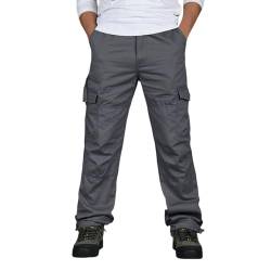 Mymyguoe Baggy Jogginghose Herren Outdoorhose Arbeitshosen Männer Viele Taschen Chino Hose Viele Taschen Cargohose Jogginghose Schwarze Cargohose von Mymyguoe