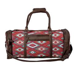 Myra Bag Duffle Bag für Damen - Western Upcycled Canvas Leder Umhängetasche, Hohe Trails von Myra Bag