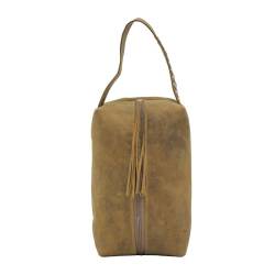 Western Leder Make-up Tasche für Frauen - Kosmetiktasche Kulturbeutel, Marcel, Kosmetiktasche von Myra Bag