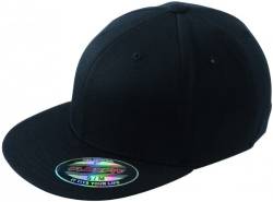 Flexfit® Flatpeak Cap (Black / Größe S/M) von Myrtle Beach