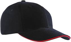 Myrtle Beach 6 Panel Sandwich Cap in Kontrastfarben Gr. One Size, Multicoloured - Black/red von Myrtle Beach