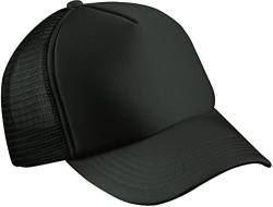 Trendiges 5 Panel Mesh Hip Hop Cap, Farbe:Black;Größe:One Size one size,Black von Myrtle Beach