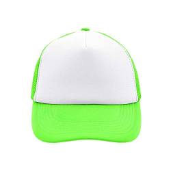 Trucker Mesh Baseball Cap in Polyester in Neon Grün von Myrtle Beach