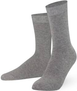 Mysocks Extrafeine Baumwollsocken für Herren/Damen, Nahtloser Zehenbereich, für Geschäfts, Formelle, Freizeit und Alltagskleidung Größe 37-41, Asche von Mysocks