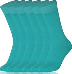 Mysocks Herren/Damen Socken, gekämmte Baumwolle, nahtlose Zehenpartie, 6er-Pack Minze von Mysocks