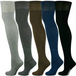 Mysocks Über das Knie Hoch lang Socken 5 Paare Einfach 02 von Mysocks