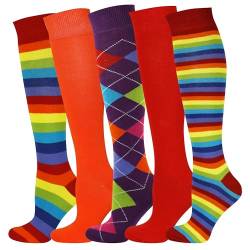 Mysocks Unisex Kniestrümpfe 5 Paare Multi 703 von Mysocks