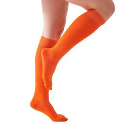 Mysocks Unisex Kniestrümpfe lange Socken Orange von Mysocks