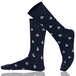 Mysocks Unisex Knöchelsocken Marine Anker von Mysocks