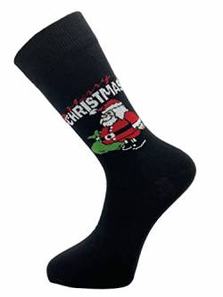 Mysocks Weihnachtssocken Lustige Socken Christmas Socks Kuschelsocken Baumwolle Socken Weihnachten Socken Unisex Bunt Lustige Socken Bettsocken Damen Winter Socken von Mysocks