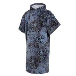 Mystic Velour AOP Poncho 2022 Blue/Black von Mystic