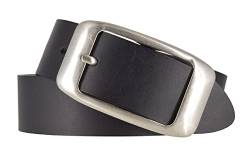 Mytem-Gear Damengürtel Ledergürtel Rindleder 40 mm Damen Leder Gürtel Belt kürzbar (105 cm, Schwarz) von Mytem-Gear