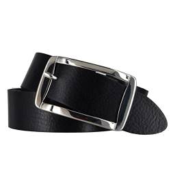 Mytem-Gear Gürtel Damen Leder Belt Ledergürtel Rindleder 35 mm Damengürtel (100, Schwarz) von Mytem-Gear