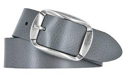 Mytem-Gear Gürtel Leder Damen Nappaleder Ledergürtel 35 mm Damengürtel (90, Grau) von Mytem-Gear