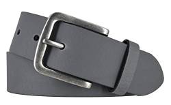 Mytem-Gear Gürtel Leder Herren 4 cm Jeansgürtel Ledergürtel kürzbar (Grau, 105) von Mytem-Gear