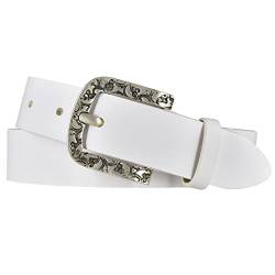 Mytem-Gear Gürtel für Damen 3 cm Damengürtel weiss 105 von Mytem-Gear