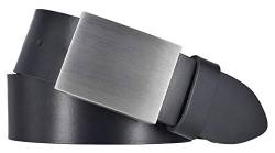 Mytem-Gear Koppelgürtel Herren Leder Gürtel schwarz Gürtel aus Leder mit Koppel-Schließe 4 cm (100 cm) von Mytem-Gear
