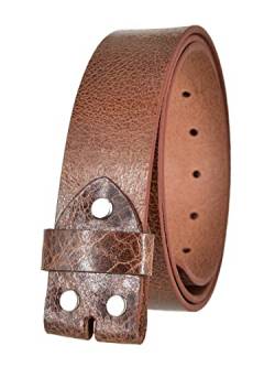 Mytem-Gear Wechselgürtel/Gürtelriemen/Lederriemen/Gürtelrohling/Echt Leder 4 cm Büffelleder (Cognac) von Mytem-Gear