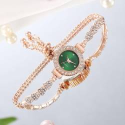 Mzshne Damenarmband mit Diamantuhren High-End-Design, leicht ablesbare Armbanduhren mit rundem Zifferblatt als Geburtstagsgeschenk für eine Freundin von Mzshne