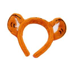 1 Stück Plüsch-Tiger-Stirnband Tierohr-Haarband Tiger-Haarreifen für Frauen Mädchen tägliche Dekoration und Party von N\A