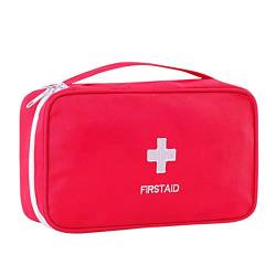 NB Medikamententasche Reiseapotheke Tasche, Betreuertasche für Familien Erste Hilfe Tasche Notfalltasche Rot von N\B