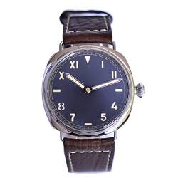 NC Baltany Mechanical Military Herrenuhren Blank Dial Super Luminous Retro Herren 316L Stahl 100M wasserdichte Edelstahl Armbanduhr (Color 2) von N\C