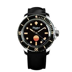 NC Hruodland Retro Automatic Dive Herrenuhren PT5000 Mov't Bubble Domed Saphirglas Edelstahl Mechanische Armbanduhr Männlich (Color 1) von N\C