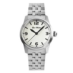 NC San Martin 38 mm Pilot Military Automatic Herrenuhren leuchtendes Zifferblatt Saphirglas YN55 mechanische Edelstahl-Armbanduhr (Color 1) von N\C