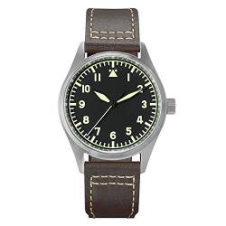 NC San Martin Titanium Pilot Watches Vintage Military Armbanduhr NH35 Uhrwerk Automatische mechanische Herrenuhren (dial 1) von N\C