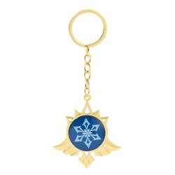 NC ZHUYAO-Anime Keychain,Metall Schlüsselanhänger Anhänger Badge Schlüsselanhänger Geschenke Spielcharakter Cosplay Schlüsselring Anhänger Zubehör, 13cm, Blau, 58mm*130mm von N\C