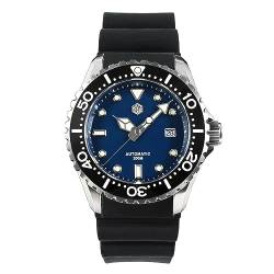 San Martin 44mm Luxury Classic Hochwertige Herren Taucheruhren PT5000 Automatik Mechanische Uhren Sapphire Date 20Bar Lumed (Color 2), (SN009G) von N\C