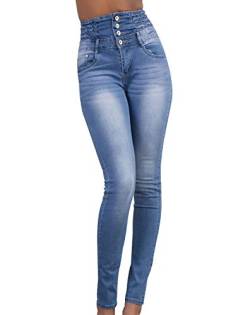 N A Damen Hose Weites Bein Winter Hosen Damen Enge Damen Hosen High Waist Damen Hosen Hosen Damen Laufen Hose Blau Damen Hose Weites Bein Damen Dünne Hose Damen Moderne Hosen Damen Hell Blau XL von N \ A