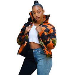 N A Steppjacke Damen Leichte Daunenjacke Damen Steppjacke Steppjacke Damen Schwarz Daunenmantel Lang Rote Daunenjacke Damen Federleichte Daunenjacke Damen Daunen Winterjacke Damen Orange S von N \ A