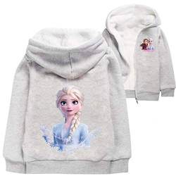 LOL Kleine Mädchen Prinzessin bedruckte Hoodies Herbst Winter Mantel Einhorn Jacke Kinder Pullover Kleidung Weihnachten Cardigan Geschenk Wolle Kostüme, Grau 3, 5-6 Jahre von N /D