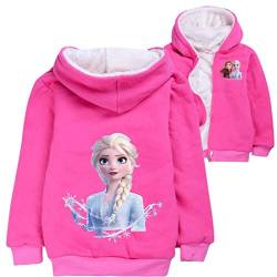 LOL Kleine Mädchen Prinzessin bedruckte Hoodies Herbst Winter Mantel Einhorn Jacke Kinder Pullover Kleidung Weihnachten Cardigan Geschenk Wolle Kostüme, Rose 3, 5-6 Jahre von N /D