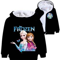 LOL Kleine Mädchen Prinzessin bedruckte Hoodies Herbst Winter Mantel Einhorn Jacke Kinder Pullover Kleidung Weihnachten Cardigan Geschenk Wolle Kostüme, schwarz 1, 2-3 Jahre von N /D