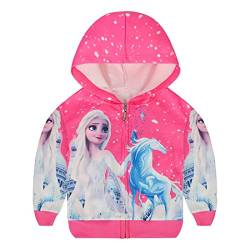 Little Girls LOL 3D Animal Printed Hoodies Herbst Winter Mantel Cute Unicorn Jacket Kids Kleidung Gr. 7-8 Jahre, Rose 5 von N /D