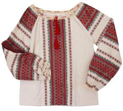 N_FROMM Damen Bekleidung Bluse Vyshyvanka ukrainische Frauentracht traditioneller ethnischer Stil (L) von N_FROMM