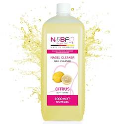 N&BF All for one - Nagel Cleaner mit Duft 1000ml | 1 Liter – Gelnägel – Nagelreiniger – Nail-Cleaner – 70% Ethanol-Alkohol kosmetisch rein | Entfetten & Reinigen (Zitrone) von N&BF