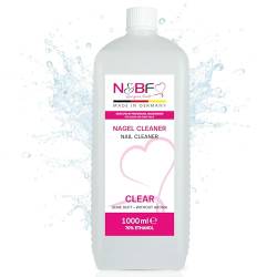 NAILS FACTROY | N&BF Nagel Cleaner Klar 1000ml = 1 Liter | für Gelnägel | Nagelreiniger | Nail-Cleaner | 70% Ethanol-Alkohol kosmetisch rein zum Entfetten und Reinigen - Made in Germany von N&BF