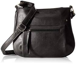 N.V. Bags Damen NV504 Crossbody, Schwarz, One Size von N.V. Bags