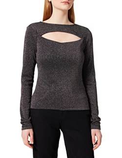 NA-KD Damen Cut Out Top Hemd, Schwarz, 3XL von NA-KD