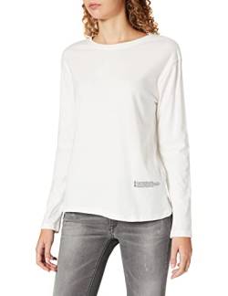 NA-KD Damen Good Will Printed T-Shirt Hemd, gebrochenes weiß, M von NA-KD