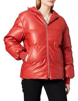 NA-KD Damen Hooded Jacket Jacken, Dusty Red, 42 EU von NA-KD