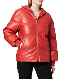 NA-KD Damen Hooded Jacket Jacken, Dusty Red, 44 EU von NA-KD