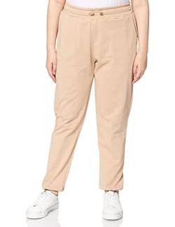 NA-KD Damen Logo Basic Sweatpants Trainingshose, beige, 2XL von NA-KD