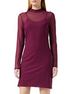 NA-KD Damen Long Sleeve Mini Dress Lssiges Abendkleid, violett, L von NA-KD