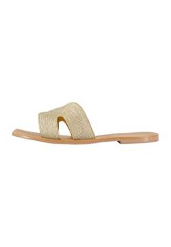 NAEMI Damen 25926587-NA01, Gold, 38 Sandal, EU von NAEMI